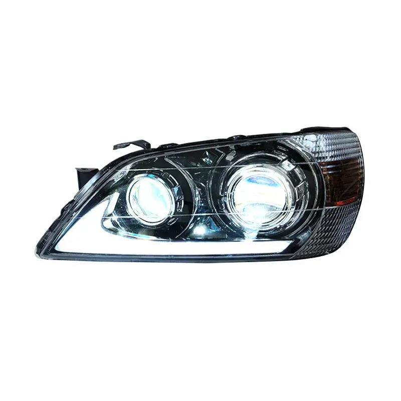 Фары передние LED с ходовыми огнями для Lexus IS (1998-2005), комплект, FT Carlight — фото 6