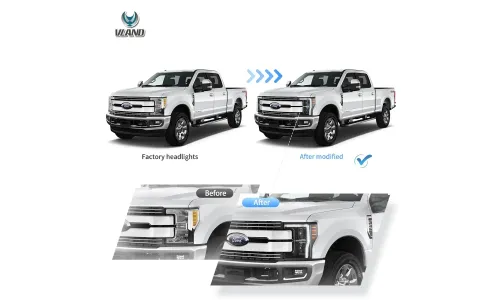Фары VLAND LED проекторы для Ford Super Duty (2017-2019) — фото 6