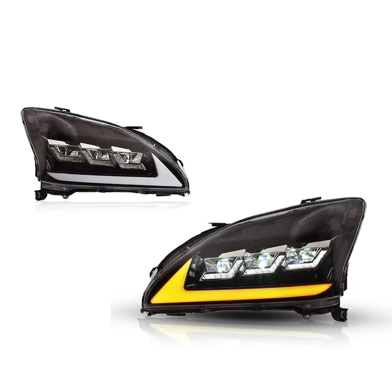 Фары передние LED с ходовыми огнями для Lexus RX300/RX350 (2003-2008), комплект, комплект, FT Carlight Carlight — фото 6