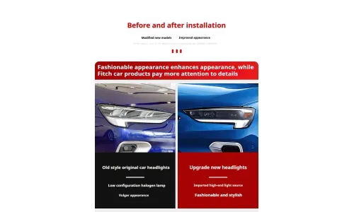 Фары передние LED с ходовыми огнями для Buick Regal (2020-2024), комплект, комплект, FT Carlight Carlight — фото 7