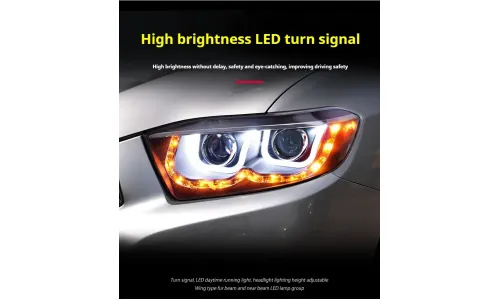 Фары Full LED проектор ДХО для Toyota Highlander (2009-2011), комплект, комплект, FT Carlight Carlight — фото 3