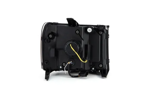 Фары проекторные светодиодные Jet Black LUXX для GMC Sierra 1500 2007–2013, AlphaRex — фото 4