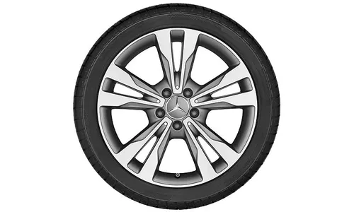Диск колесный R18 Mercedes C-class W205, S205, C205, A205 , Серый «Гималаи», 5 сдвоенных спиц, оригинал — фото 1