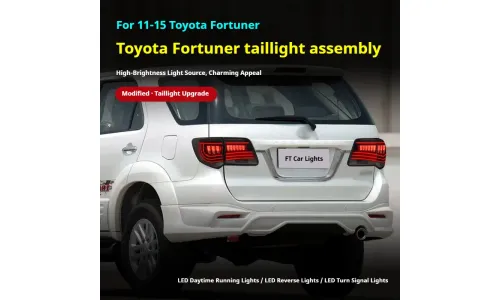 Задние LED-фонари динамический поворотник для Toyota Fortuner (2011-2015), комплект, комплект, FT Carlight Carlight — фото 5