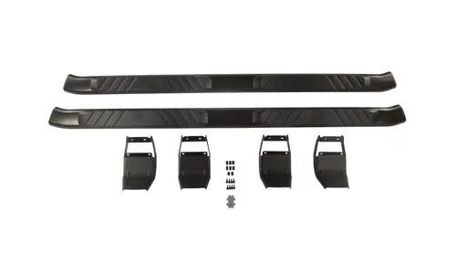 F-150 SUPERCREW 2015-2023 BLACK ALUMINUM 5" STEP BARS — фото 3