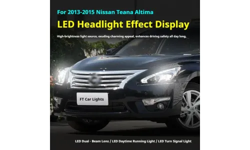 Фары передние LED с ходовыми огнями для Nissan Teana/Altima (2013-2015), комплект, комплект, FT Carlight Carlight — фото 5