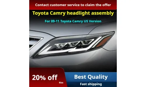 Фары передние LED с ходовыми огнями для Toyota Camry V40 (2009-2011), комплект, комплект, FT Carlight Carlight — фото 2