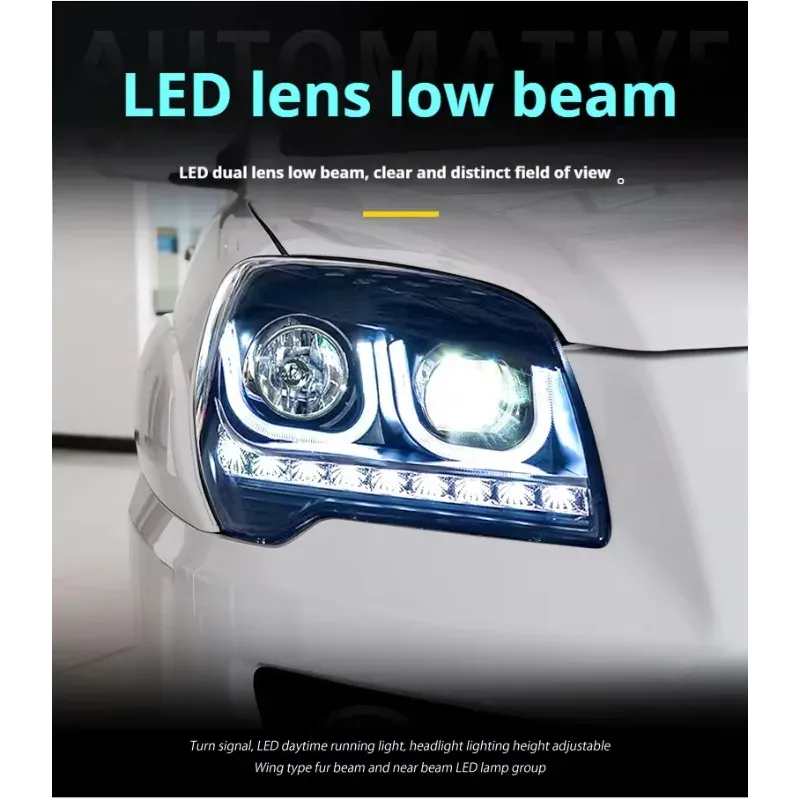 Фары передние LED с ходовыми огнями для Kia Sportage (2006-2012), комплект, комплект, FT Carlight Carlight — фото 3