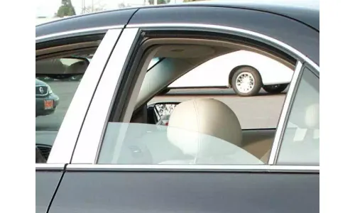 Накладки стоек дверей из нержавеющей стали 4 шт отделка двери QAA для Lincoln LS 2000-2006 — фото 1