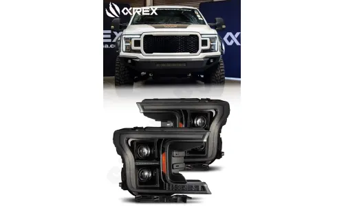 Фары проекторные PRO MK II для Ford F-150 XL/XLT 2018–2020, AlphaRex — фото 1