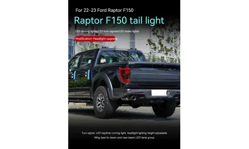 Задние LED-фонари Full LED динамический поворотник для Ford Raptor F-150 (2022-2023), комплект, комплект, FT Carlight Carlight — фото 5