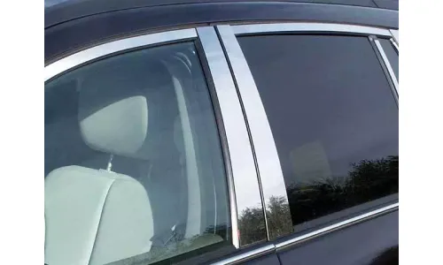 Накладки стоек дверей из нержавеющей стали 4 шт отделка двери QAA для Chrysler Pacifica 2004-2008 — фото 1