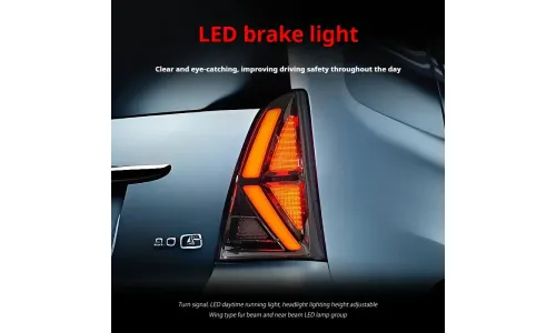 Задние LED-фонари динамический поворотник для Toyota Innova (2012-2015), комплект, комплект, FT Carlight Carlight — фото 5