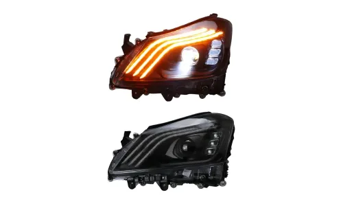 Фары передние LED с ходовыми огнями для Toyota Crown (2010-2012), комплект, FT Carlight — фото 5