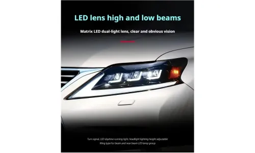 Фары передние LED с ходовыми огнями для Lexus RX270 (2009-2015), комплект, комплект, FT Carlight Carlight — фото 4