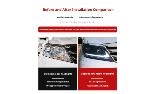 Фары передние LED с ходовыми огнями для Honda Elysion (2012-2015), комплект, комплект, FT Carlight Carlight — фото 7
