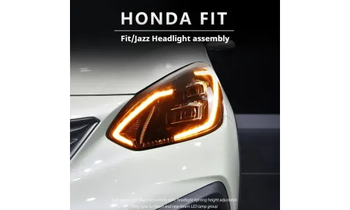 Фары передние LED с ходовыми огнями для Honda Fit Jazz GR9 (2020-2024), комплект, комплект, FT Carlight Carlight — фото 4