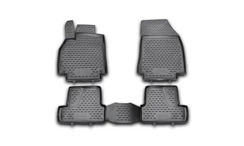 Коврики в салон RENAULT Megane 3 2010-2015, 4 шт. (полиуретан) / Рено Меган — фото 1