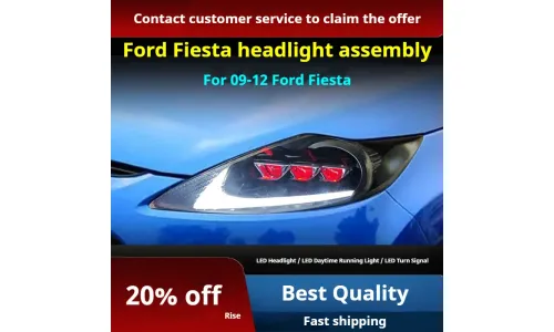 Фары передние LED с ходовыми огнями для Ford Fiesta (2009-2012), комплект, комплект, FT Carlight Carlight — фото 2