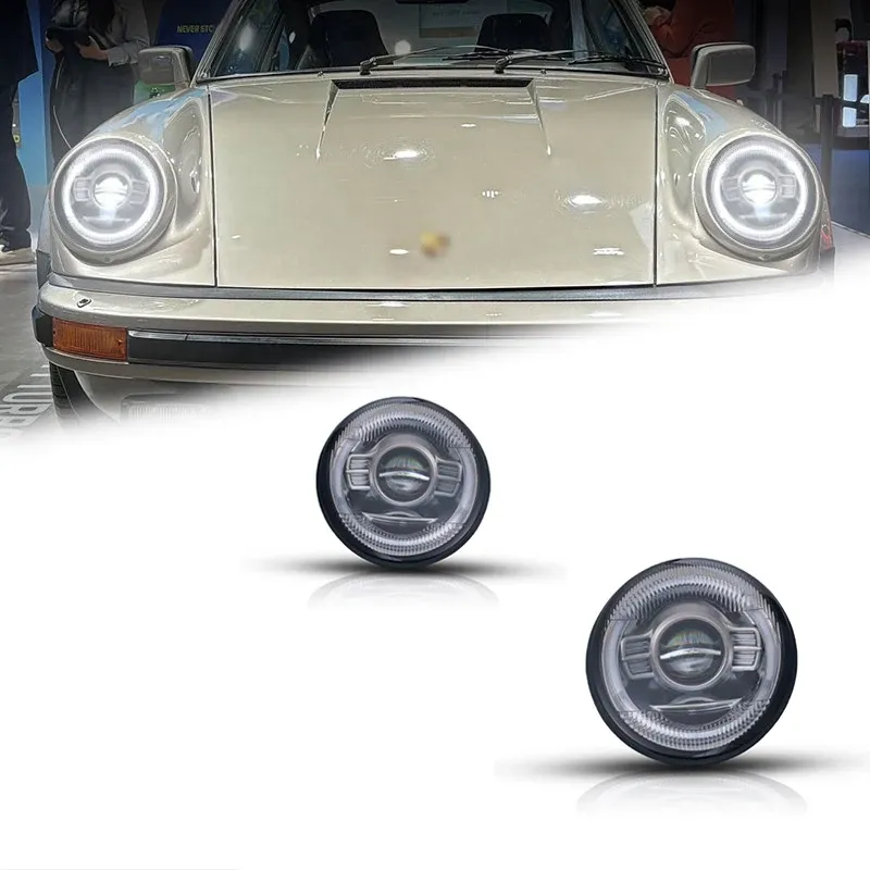 Фары передние LED с ходовыми огнями для Porsche 993 (1993-1998), комплект, комплект, FT Carlight Carlight — фото 1