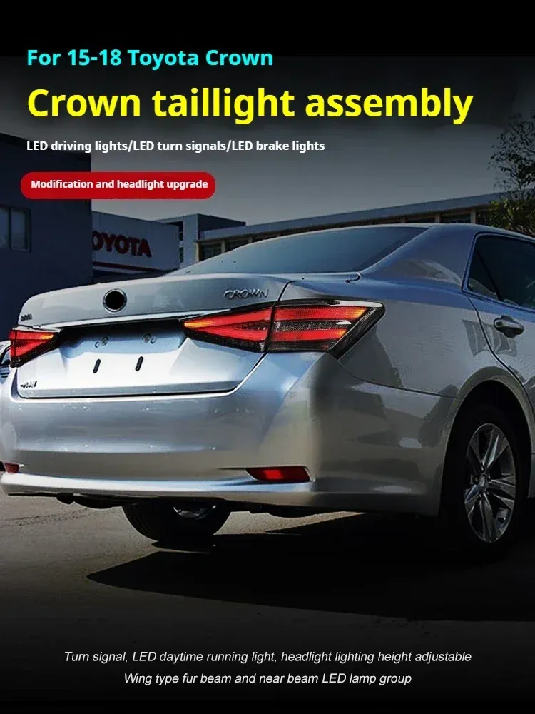 Задние LED-фонари динамический поворотник для Toyota Crown (2015-2018), комплект, комплект, FT Carlight Carlight — фото 5