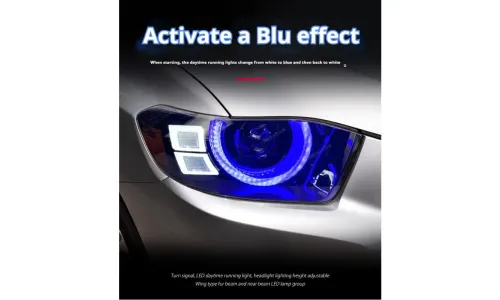 Фары передние LED с ходовыми огнями для Toyota Highlander (2007-2011), комплект, комплект, FT Carlight Carlight — фото 2