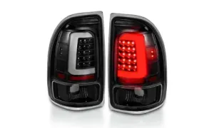 Dodge Dakota 1997-2004 задние фонари LED, цвет черный Housing прозрачный Lens Pair, коплект, ANZO USA — фото 1