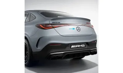 Эмблема-звезда для Mercedes-Benz CLA C118/X118, CLE C236/A236, GLC C254, E-Класс C238, GLE C167, CLS C257 и EQS V297, звезда цвета «темный хром», основание цвета «белый Polar White» — фото 3