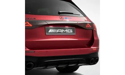 Эмблема-звезда Mercedes-Benz E W214 на крышку багажника, темный хром — фото 1