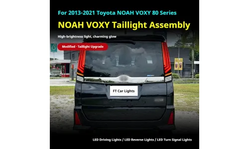 Задние LED-фонари динамический поворотник для Toyota Noah Voxy 80 (2013-2021), комплект, комплект, FT Carlight Carlight — фото 3