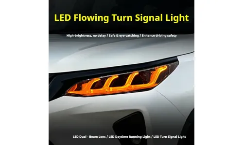 Фары передние LED с ходовыми огнями для Toyota Fortuner (2021-2025), комплект, комплект, FT Carlight Carlight — фото 3