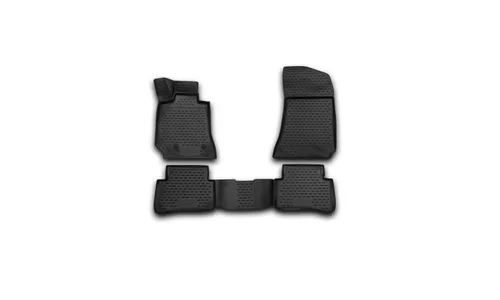 Коврики 3D в салон MERCEDES-BENZ E-Class W212, 2009-2016, седан, 4 шт. (полиуретан) / Мерседес Бенц Е класс — фото 1