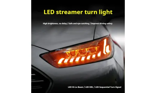 Фары передние LED с ходовыми огнями для Ford Mondeo (2013-2016), комплект, комплект, FT Carlight Carlight — фото 3