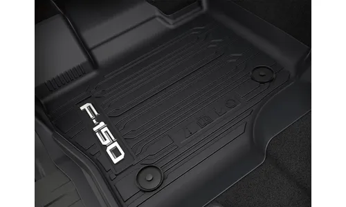 F-150 REG CAB 2021-2023 FRONT 2PC ALL WEATHER FLOOR LINER TRAY FOR CARPET FLOOR — фото 1