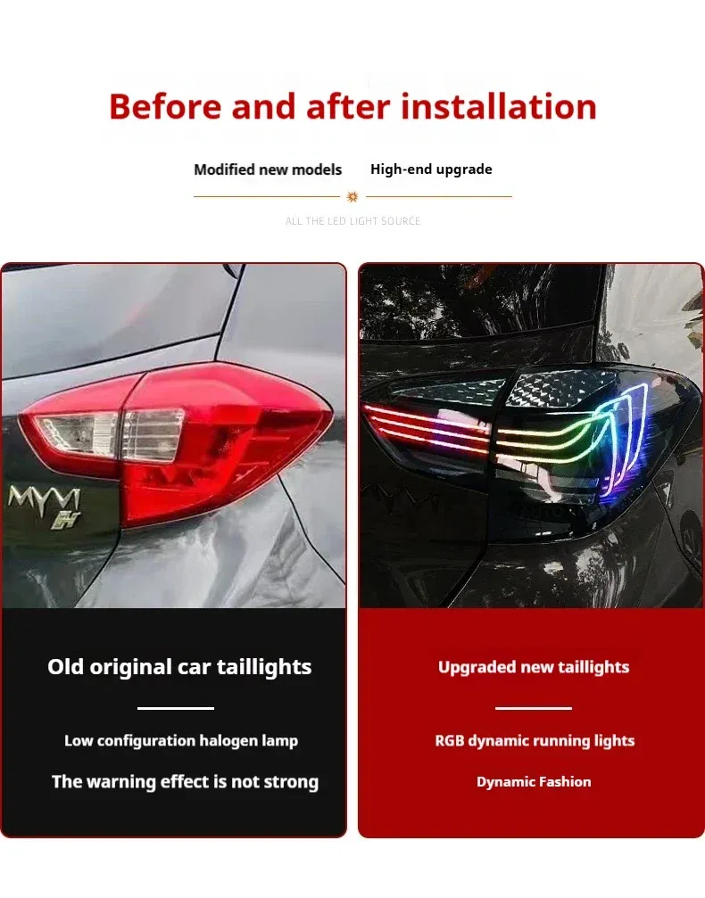 Задние LED-фонари RGB динамический поворотник для Perodua Myvi (2018-2024), комплект, комплект, FT Carlight Carlight — фото 7