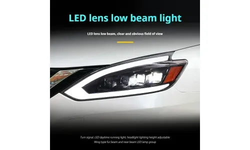 Фары передние LED с ходовыми огнями для Nissan Sylphy (2016-2022), комплект, FT Carlight — фото 4
