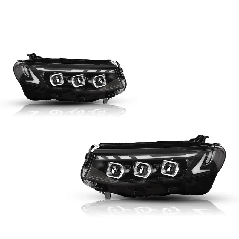 Фары Full LED проектор ДХО RGB для Geely Preface (2020-2025), комплект, комплект, FT Carlight Carlight — фото 6