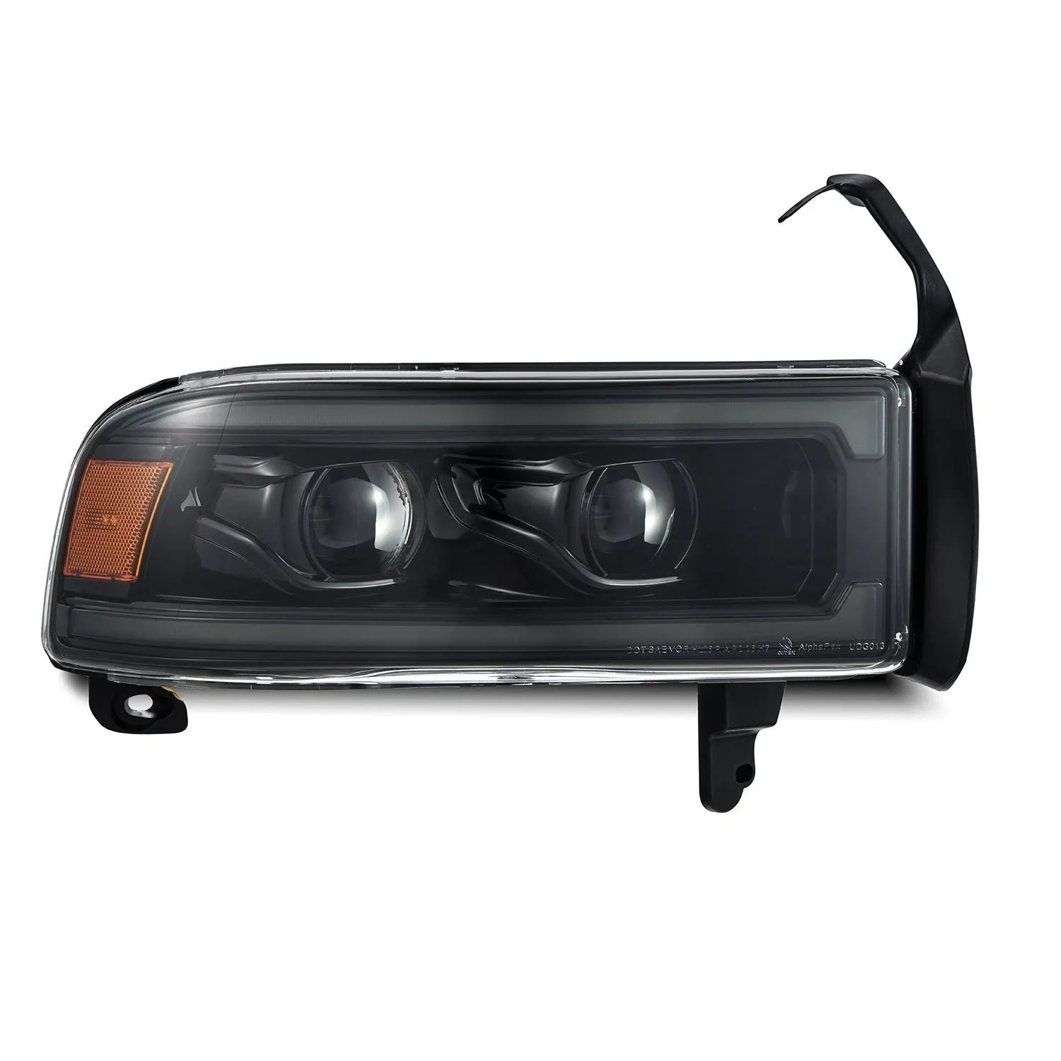 Фары проекторные светодиодные Alpha-Black LUXX для Dodge Ram 1500 1999–2001, AlphaRex — фото 7