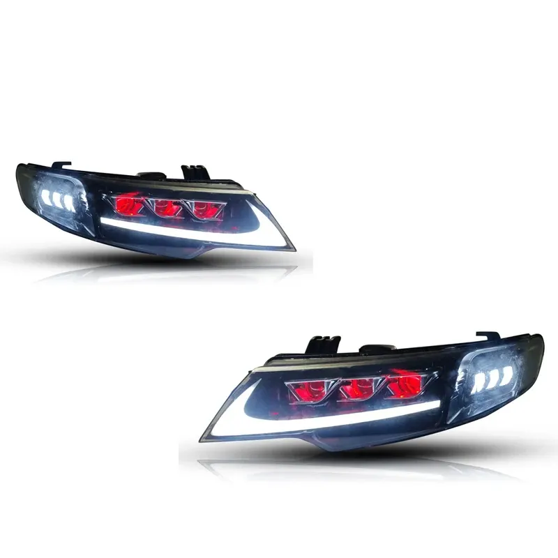 Фары передние LED с ходовыми огнями для Kia Forte (2009-2013), комплект, комплект, FT Carlight Carlight — фото 6