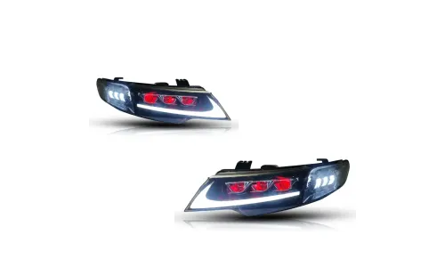 Фары передние LED с ходовыми огнями для Kia Forte (2009-2013), комплект, комплект, FT Carlight Carlight — фото 6