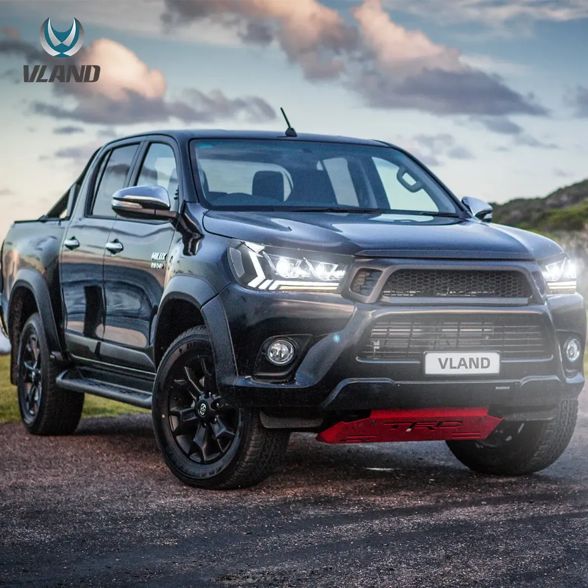 Фары VLAND двухлучевые проектор для Toyota Hilux 8 GUN125/GUN126R (2015-2020) — фото 7