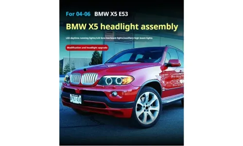 Фары передние LED с ходовыми огнями для BMW X5 E53 (2004-2006), комплект, комплект, FT Carlight Carlight — фото 4