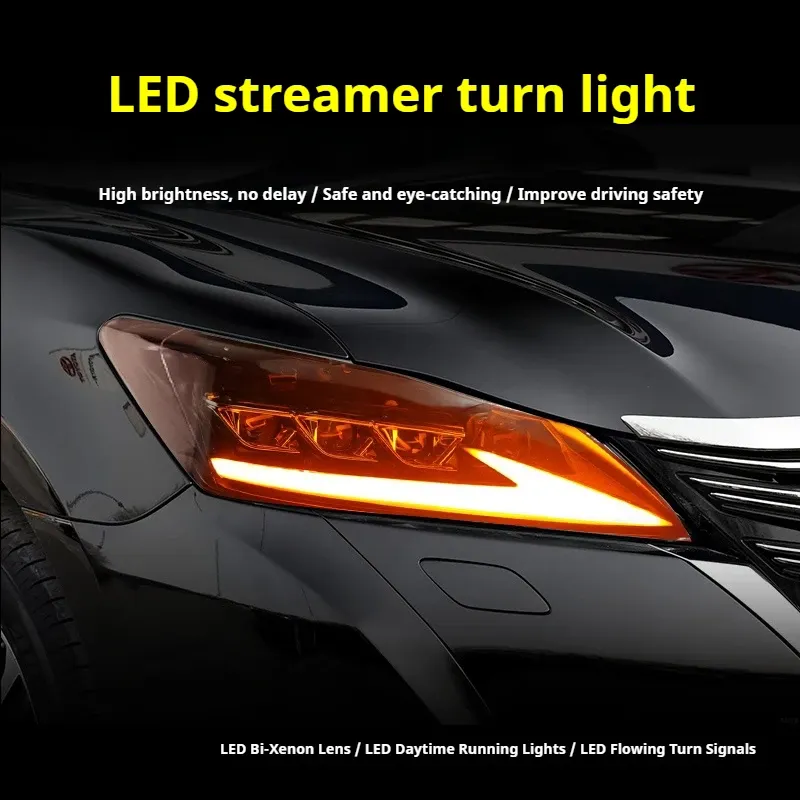 Фары передние LED с ходовыми огнями для Toyota Crown (2015-2018), комплект, FT Carlight — фото 3