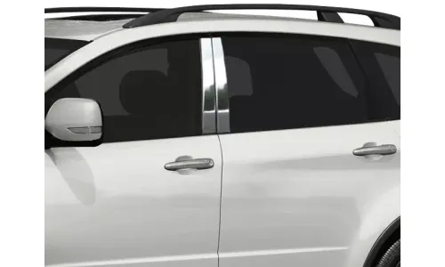 Накладки стоек дверей из нержавеющей стали 4 шт отделка двери QAA для Subaru Tribeca 2008-2014 — фото 1