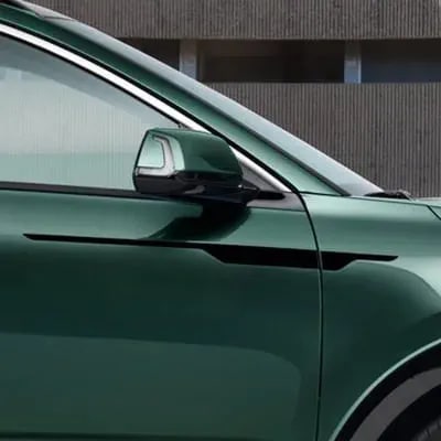 Комплект наклеек на крылья и передние двери Kia Niro SG2, черный глянцевый, 4 шт. — фото 1