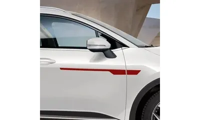 Комплект наклеек на крылья и передние двери Kia Sportage NQ5, красный, 4 шт. — фото 1