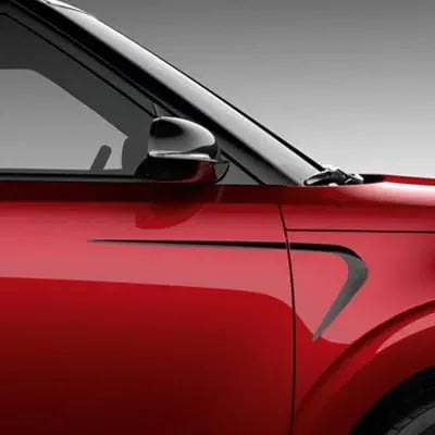 Наклейки Boomerang Kia Soul/e-Soul SK3 на крылья и передние двери, черный металлик, 4 шт. — фото 1