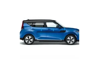 Комплект декоративных наклеек Kia Soul 3 на крыло, черный металлик — фото 1