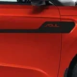 Комплект декоративных наклеек Kia Soul 3 на крыло, черный металлик — фото 2