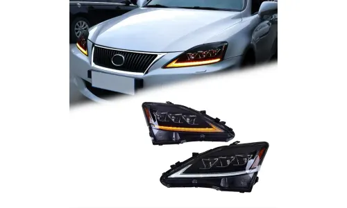 Фары передние LED с ходовыми огнями для Lexus IS (2006-2012), комплект, комплект, FT Carlight Carlight — фото 1